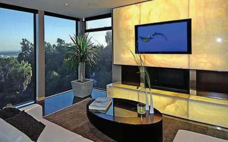 Large white marble fixtures